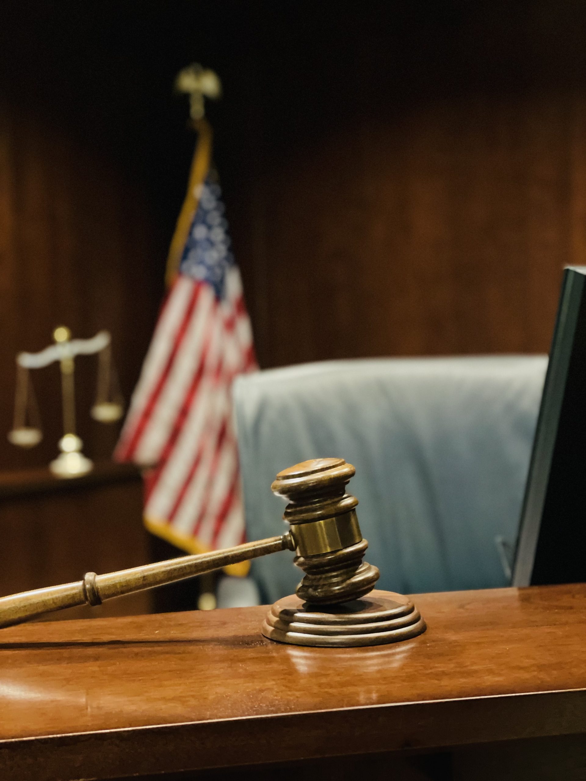 mallet sitting on court desk